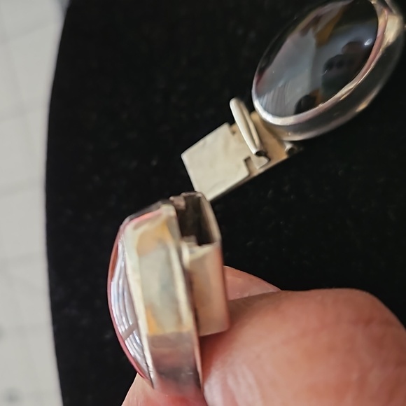 Vintage multi stone sterling bracelet - Picture 13 of 13